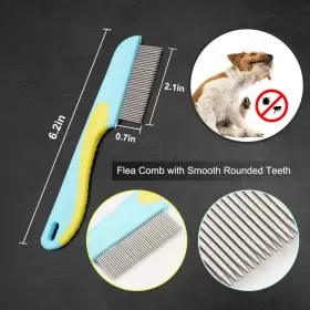 711181200034 FEICCIER Pack Dog Cat Comb Removing Knots Hair #3