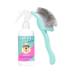 198168025789 FLOOF BY BRODIE Juice Brush Dog Slicker Wire Duo