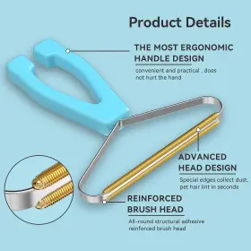 445011879888 FLUOTINE Pet Hair Removal Tool Remover Lint #2