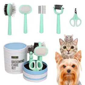774205261107 FLYBECOIN Pet Brushes Nail Clipper Cats Dogs Kit
