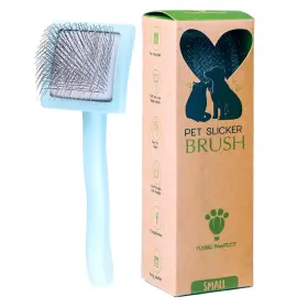 195893170074 FLYING PAWFECT Pet Slicker Brush Massage Steel