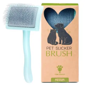 195893454815 FLYING PAWFECT Pet Slicker Brush Massage Steel