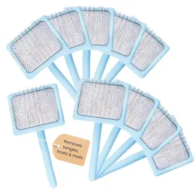313034413457 FLYING PAWFECT Pet Slicker Brush Massage Steel