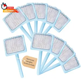 445015466404 FLYING PAWFECT Pet Slicker Brush Massage Steel