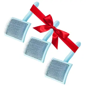860011273103 FLYING PAWFECT Pet Slicker Brush Massage Steel