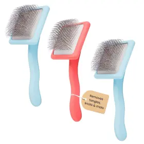 860011273165 FLYING PAWFECT Pet Slicker Brush Massage Steel