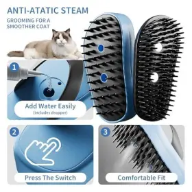 752710894577 FLYVOLE Cat Hair Steam Brush #2