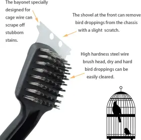 313109736733 FOIBURELY Steel Bird Droppings Cleaning Brush Pa #3