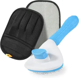 FC-GR01 FOOCO Pet Hair Removal Glove Brush Set Cleaning