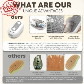 726084809284 FREEFA Cat Steam Brush Release Cleaning #2