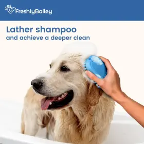 855808006439 FRESHLY BAILEY Rubber Dog Bath Brush Silicone #3