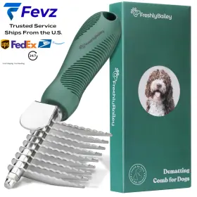 Fbdmgreen FRESHLY BAILEY Dematting Comb Tool Dog Matting