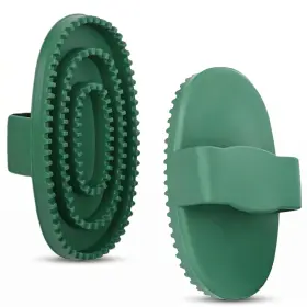 Ftwtailwise 744759066114 Horse Brush Set 2 Pack Large Rubber Curry Comb Grooming And Desheddi