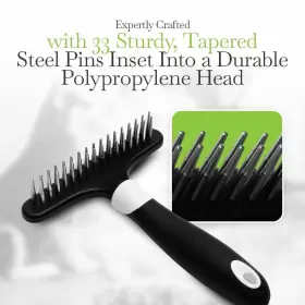 083701004836 FULLER BRUSH Undercoat Pet Rake Tapered Steel He #2