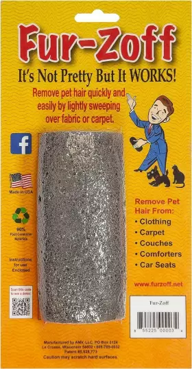 00003 FUR-ZOFF Pet Hair Removal Tool Carpet Car Rugs Bedding