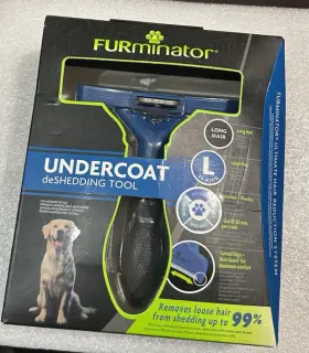 048422141136 FURMINATOR Undercoat Deshedding Tool Brush Dog