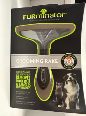 313109568570 FURMINATOR Detangling Rake Pets Rotating Dog Cat