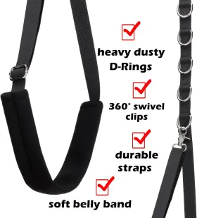 705353888793 FURSDOLY Dog Loops Belly Straps Pet Groom #2