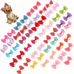720310947023 FZBNSRKO Dog Hair Bows Pet Bowknot Groomi