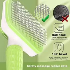632230722201 GARSTOR Dog Brush Cat Shedding Cleaning Pet Gro #2