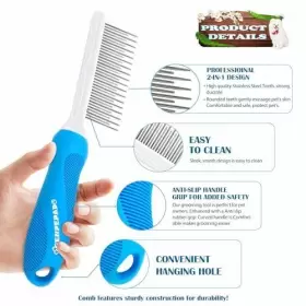 728434688532 GENPEPADO Comb Dogs Cats Steel #2