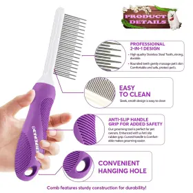 728434688549 GENPEPADO Comb Dogs Cats Matted Hair Detangling #2