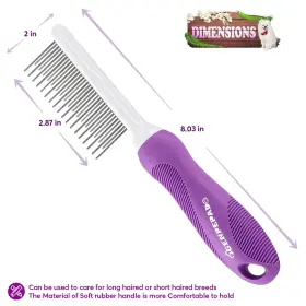 728434688549 GENPEPADO Comb Dogs Cats Matted Hair Detangling #3