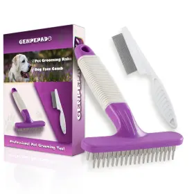 728434688570 GENPEPADO Dog Cat Rake Deshedding Brushing Row