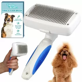 860010687017 GENTLE GROOM Cleaning Slicker Brush Cat Dog