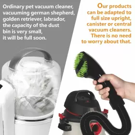 738635297693 GFOREST Pet Brush Vacuum Hair Remover Dogs Cats #3