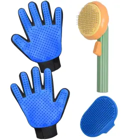 313041562551 GJEASE Cat Glove Brush Cleaning Slicker Pet