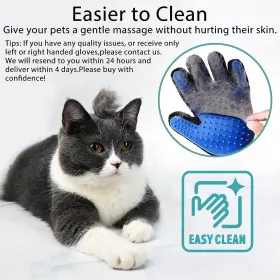 313052715731 GJEASE Cat Glove Brush Pet Hair Remover Tool Dog #3