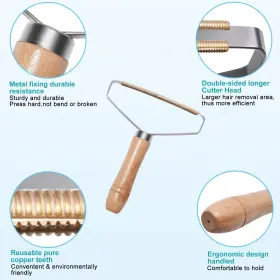 731052230571 GJEASE Cat Glove Brush Pet Hair Remover Tool Dog #3
