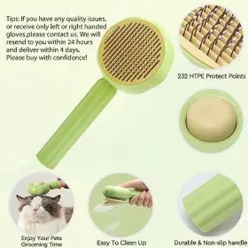 731052495055 GJEASE Cat Glove Brush Cleaning Slicker Pet #3