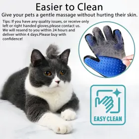 757725190584 GJEASE Cat Glove Brush Pet Hair Remover Tool Dog #3