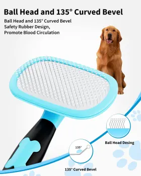716045881350 GLENDAN Dog Brush Cat Slicker Pet Shedding #2