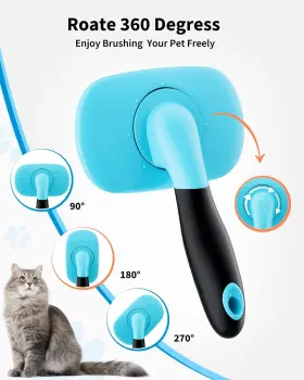 716045881350 GLENDAN Dog Brush Cat Slicker Pet Shedding #3