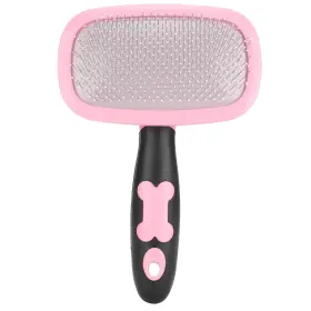 GLOGLOWGIA5T37KCY3092-12 GLOGLOW Pet Hair Comb Cat Dog Pink