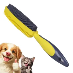 Cws-yl GLOHOO Rubber Pet Hair Removal Brush Dogs Cats Lint