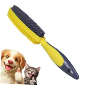 CWS012 GLOHOO Rubber Pet Hair Removal Brush Dogs Cats Lint