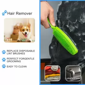972178500245 GODIYYER Rubber Pet Hair Removal Brush Couch Dog #3