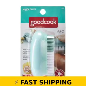 Goodcook 076753057950 Pro Veggie Brush - Ergonomic Non-slip Handle