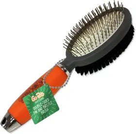 445014179107 GOPETS Double Pin Bristle Brush Dog Shedding