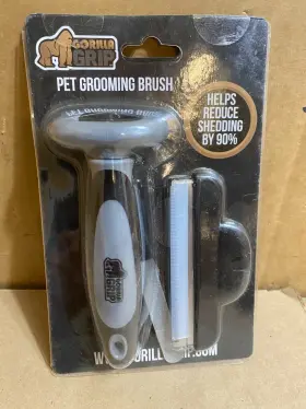 840029633014 GORILLA GRIP Pet Brush Nail File Deshedding Tool