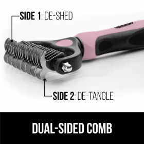 840029694145 GORILLA GRIP Steel Pet Rake Handle Dematting #2