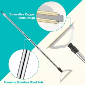 650563496514 GOSEDER Carpet Rake Pet Hair Removal Remover #2