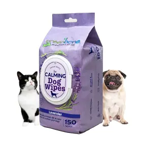 14007 GREENBONE Calming Dog Wipes Lavender Scented