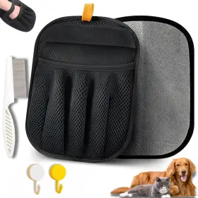 QADEER41-FBA GREENWICH GOODS Pet Hair Removal Glove Cats Dogs