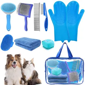 8PC-SKU-GB-MLX1YUE0-QAH5S51A GRNHEAT Dog Slicker Brush Cats