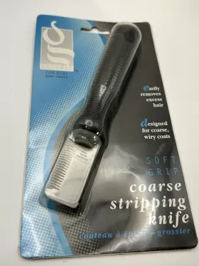 63293 GROOMAX Dogs Grip Handle Coarse Stripping Knife